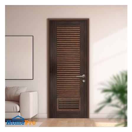 ประตูห้องน้ำโพลีสไตรีน ไม่เจาะลูกบิด LINDEKOR SIMPLE 90x200 ซม. สีโรสวู้ด (เปิดด้านซ้าย เข้าด้านใน)_2