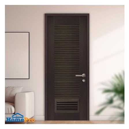 ประตูห้องน้ำโพลีสไตรีน ไม่เจาะลูกบิด LINDEKOR SIMPLE 90x200 ซม. สีโอ๊ค (เปิดด้านซ้าย เข้าด้านใน)_2