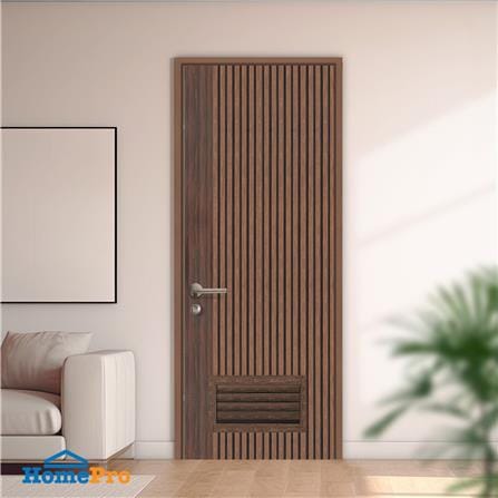 ประตูห้องน้ำโพลีสไตรีน ไม่เจาะลูกบิด LINDEKOR VERTICAL 80x200 ซม. สีโรสวู้ด (เปิดด้านขวา เข้าด้านใน)_3