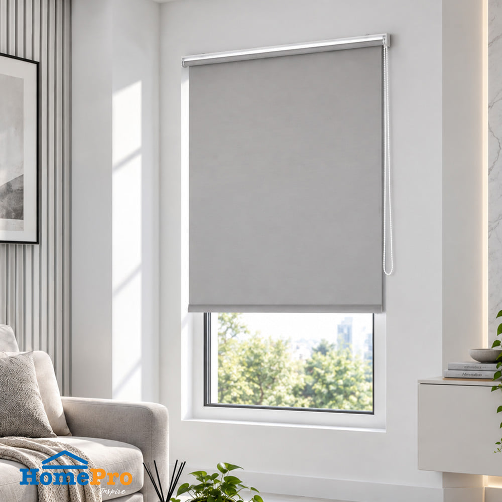 ผ้าม่านม้วน HOME LIVING STYLE TAPE 100x160 ซม. สีเทา