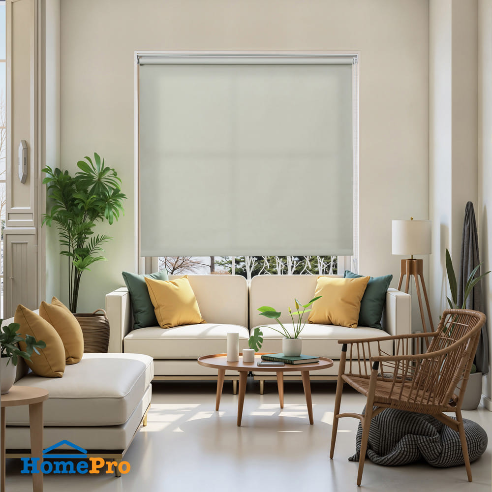 ผ้าม่านม้วน HOME LIVING STYLE TAPE 100x160 ซม. สีครีม