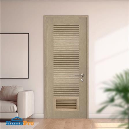 ประตูห้องน้ำโพลีสไตรีน ไม่เจาะลูกบิด LINDEKOR SIMPLE 70x200 ซม. สีบีชด้าน (เปิดด้านซ้าย เข้าด้านใน)_3
