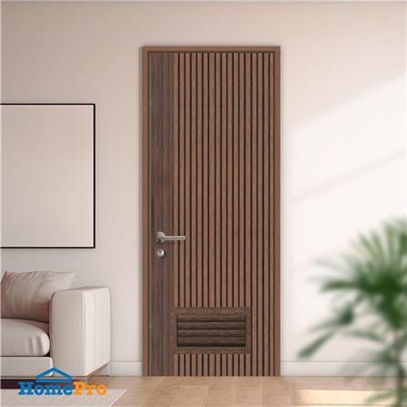ประตูห้องน้ำโพลีสไตรีน ไม่เจาะลูกบิด LINDEKOR VERTICAL 90x200 ซม. สีโรสวู้ด (เปิดด้านขวา เข้าด้านใน)_3
