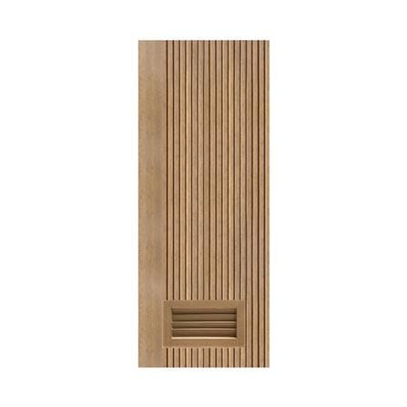 ประตูห้องน้ำโพลีสไตรีน ไม่เจาะลูกบิด LINDEKOR VERTICAL 80x200 ซม. สีสักด้าน (เปิดด้านขวา เข้าด้านใน)_0