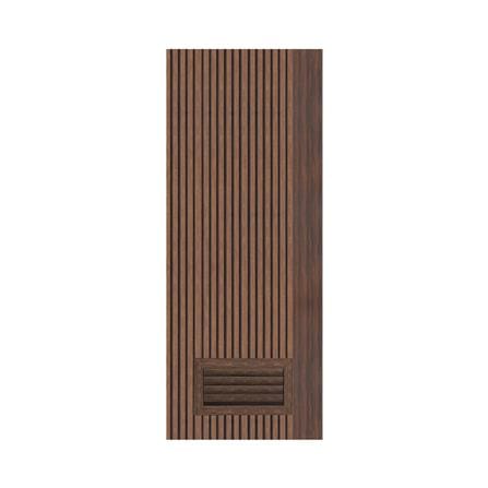 ประตูห้องน้ำโพลีสไตรีน ไม่เจาะลูกบิด LINDEKOR VERTICAL 80x200 ซม. สีโรสวู้ด (เปิดด้านซ้าย เข้าด้านใน)