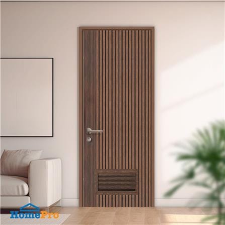 ประตูห้องน้ำโพลีสไตรีน ไม่เจาะลูกบิด LINDEKOR VERTICAL 70x200 ซม. สีโรสวู้ด (เปิดด้านขวา เข้าด้านใน)_3