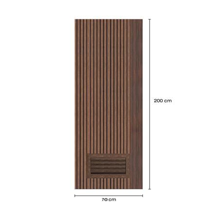 ประตูห้องน้ำโพลีสไตรีน ไม่เจาะลูกบิด LINDEKOR VERTICAL 70x200 ซม. สีโรสวู้ด (เปิดด้านซ้าย เข้าด้านใน)_5