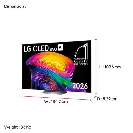 ทีวีโอแอลอีดี 83 นิ้ว LG (4K, OLED, SMART TV) OLED83C6PSA.ATM_10