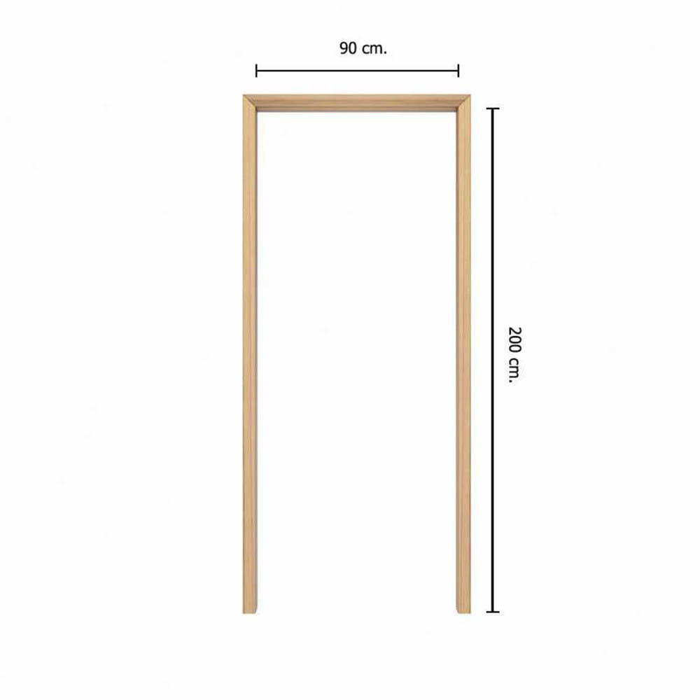 วงกบประตู UPVC PARAZZO 90x200 ซม. สีเนเชอรัล แอชวูด