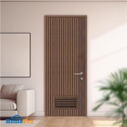 ประตูห้องน้ำโพลีสไตรีน ไม่เจาะลูกบิด LINDEKOR VERTICAL 90x200 ซม. สีโรสวู้ด (เปิดด้านซ้าย เข้าด้านใน)_3