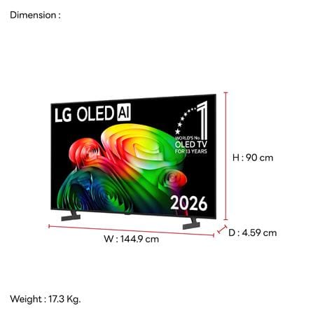 ทีวีโอแอลอีดี 65 นิ้ว LG (4K, OLED, WEB OS) OLED65B6PSA.ATM_12