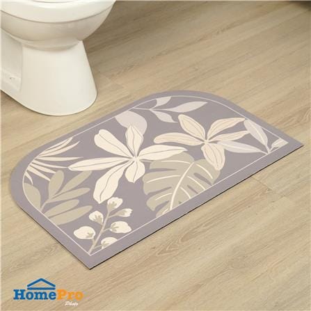 พรมพียู HOME LIVING STYLE TROPPIX 45x70 ซม. สีเทา_4