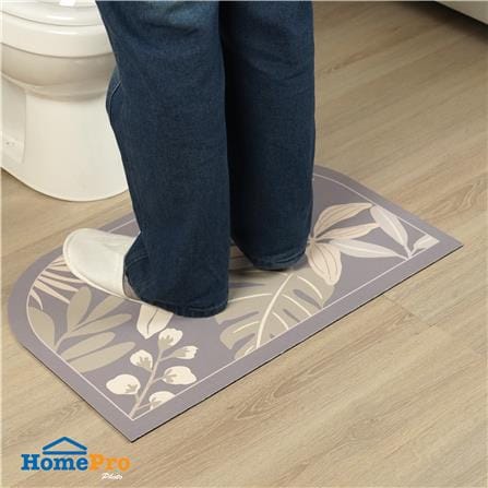 พรมพียู HOME LIVING STYLE TROPPIX 45x70 ซม. สีเทา_5