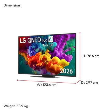 ทีวีคิวเอ็นอีดี 55 นิ้ว LG (4K, QNED, SMART TV) 55QNED86BS 2026_12