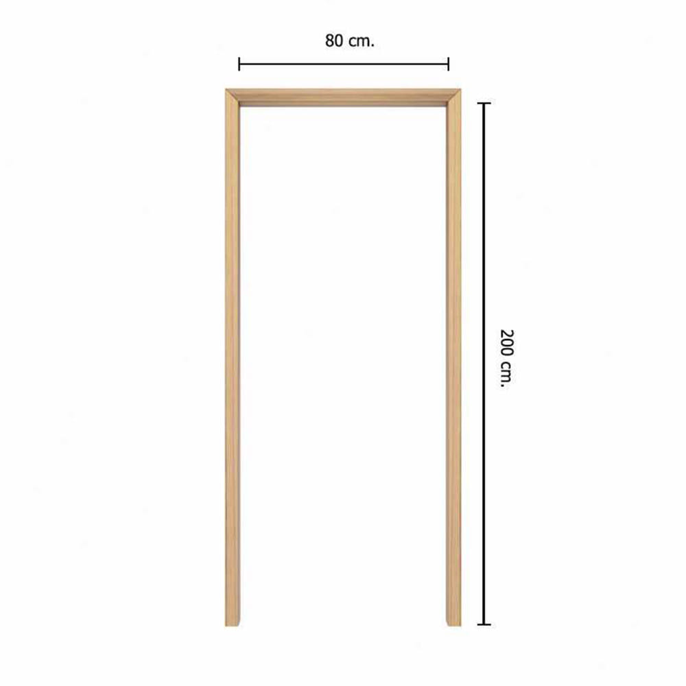 วงกบประตู UPVC PARAZZO 80x200 ซม. สีเนเชรัล แอชวูด