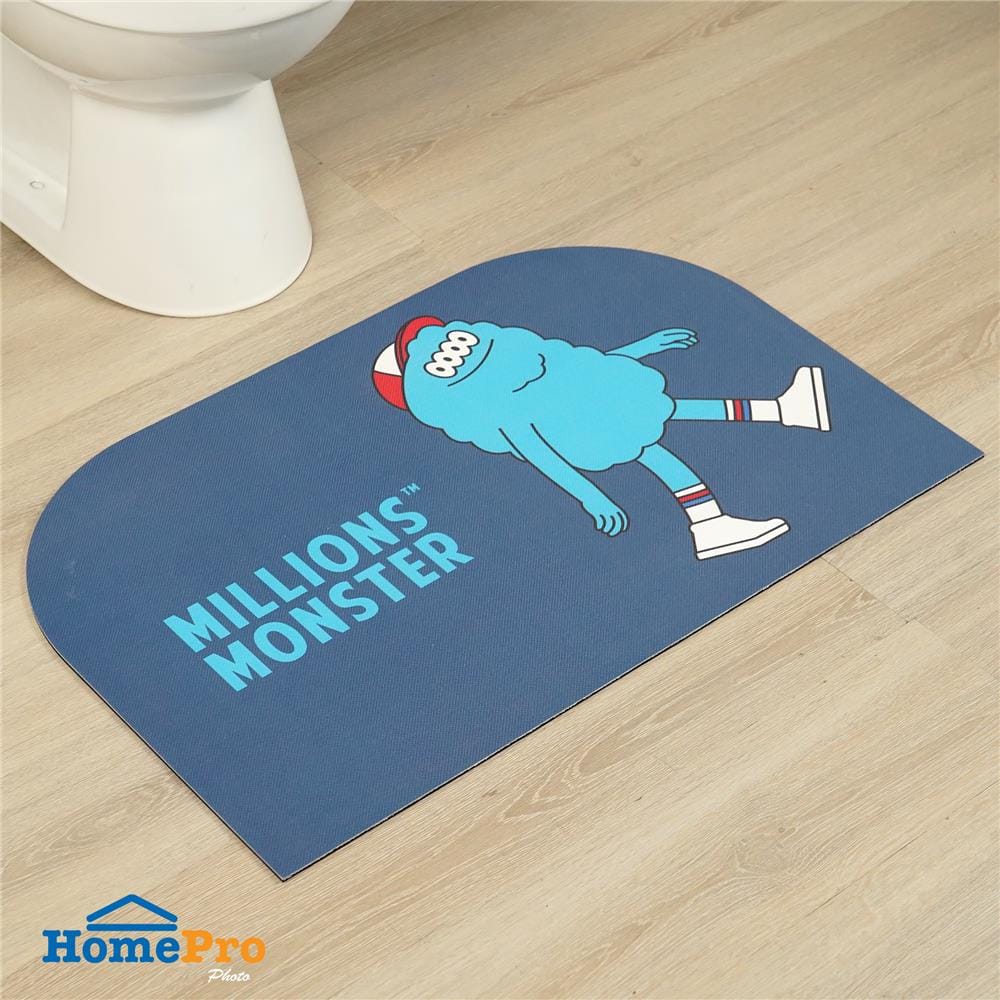 พรมพียู SNAZZ MONSTER 45x70 ซม. สีน้ำเงิน