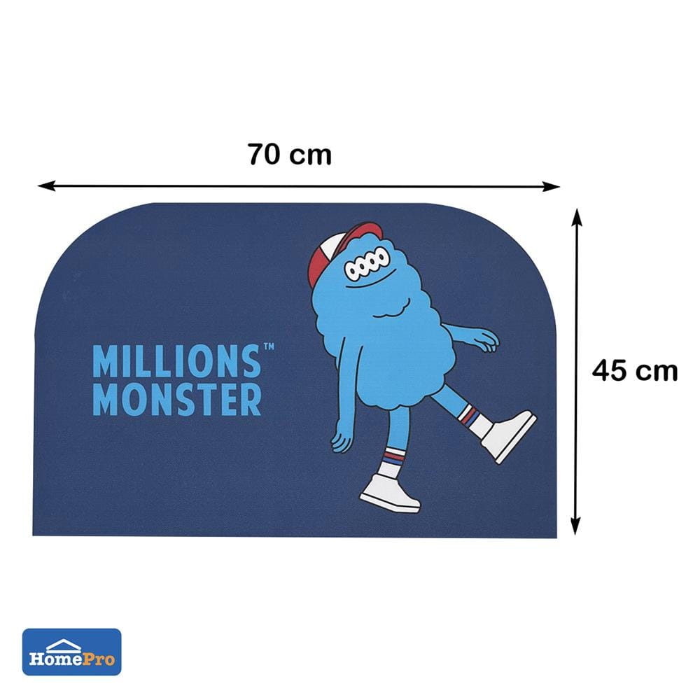 พรมพียู SNAZZ MONSTER 45x70 ซม. สีน้ำเงิน
