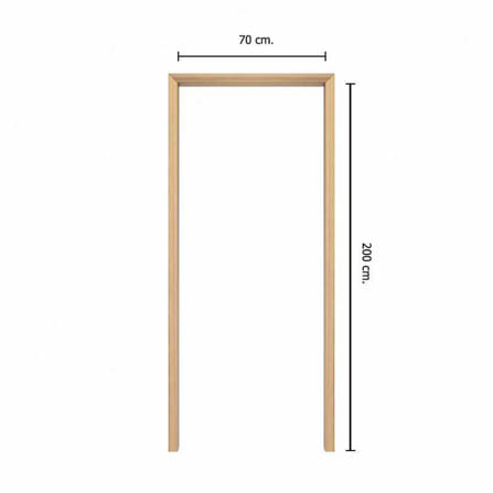 วงกบประตู UPVC PARAZZO 70x200 ซม. สีเนเชอรัล แอชวูด_3