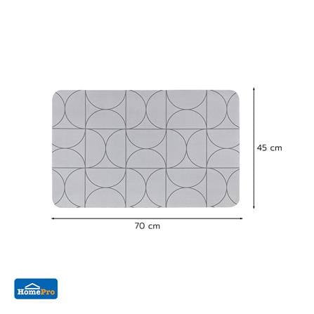 พรมพียู HOME LIVING STYLE MODU 45x70 ซม. สีเทา_7