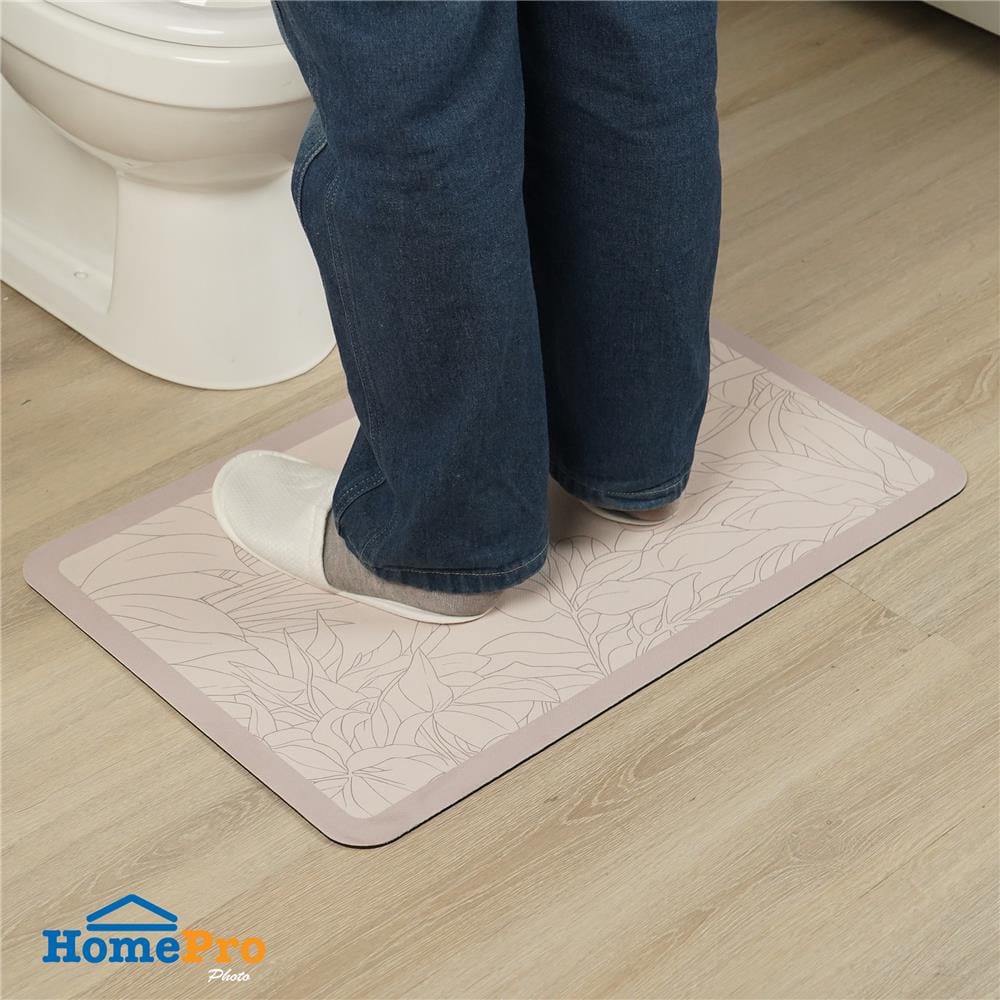 พรมพียู HOME LIVING STYLE ELLA 45x70 ซม. สีเบจ