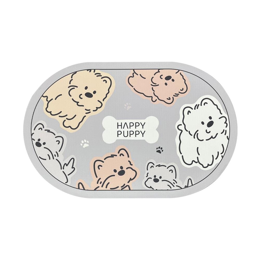 พรมพียู HOME LIVING STYLE PUPPY 45x70 ซม. สีเทาอ่อน