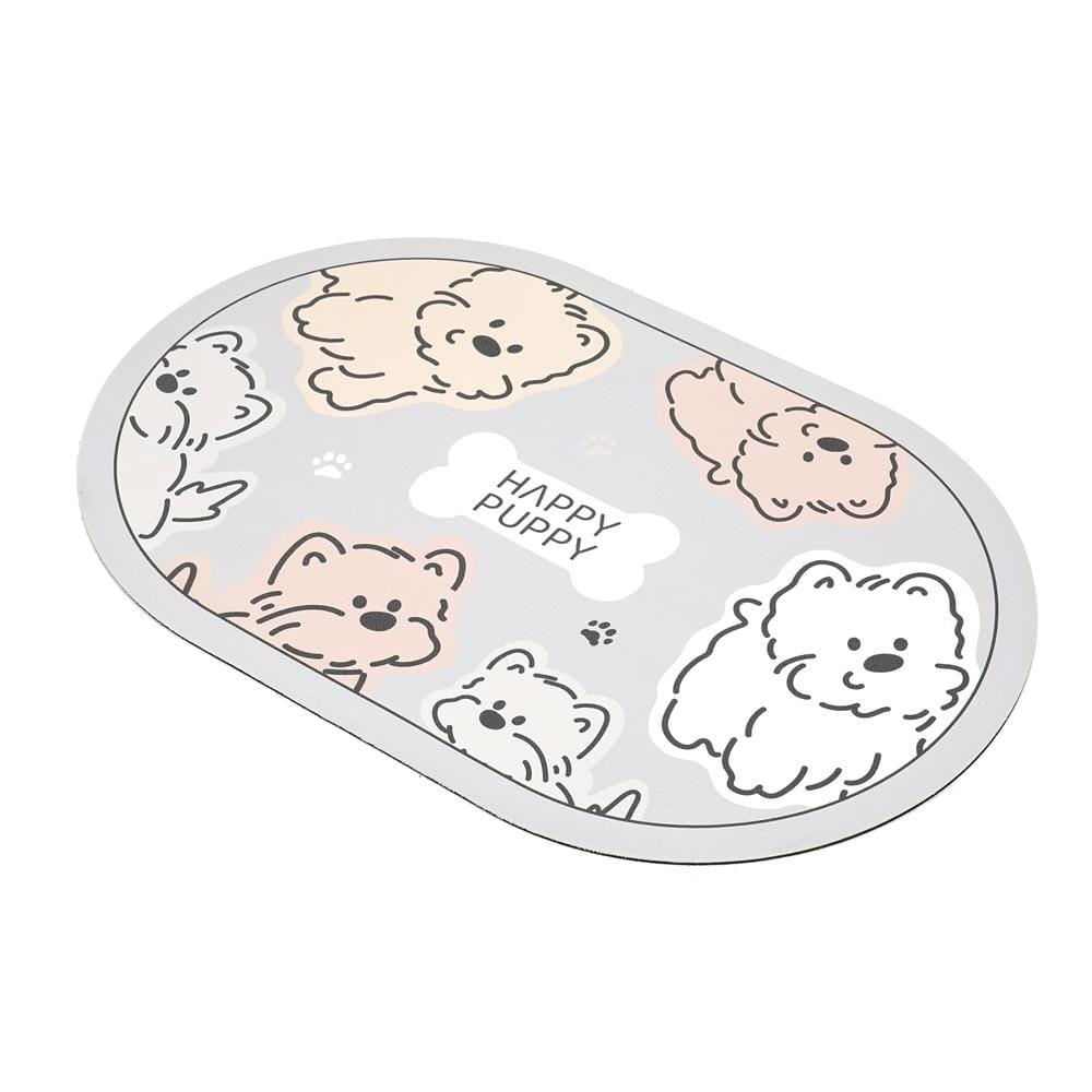 พรมพียู HOME LIVING STYLE PUPPY 45x70 ซม. สีเทาอ่อน