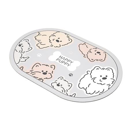 พรมพียู HOME LIVING STYLE PUPPY 45x70 ซม. สีเทาอ่อน_3