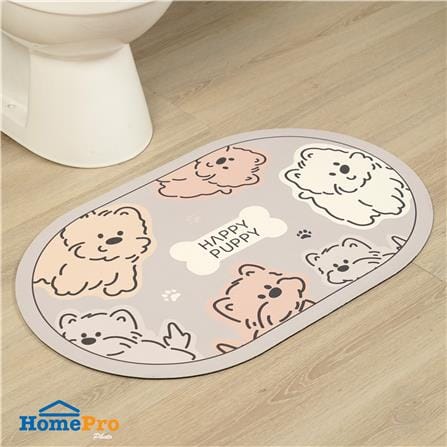 พรมพียู HOME LIVING STYLE PUPPY 45x70 ซม. สีเทาอ่อน_4