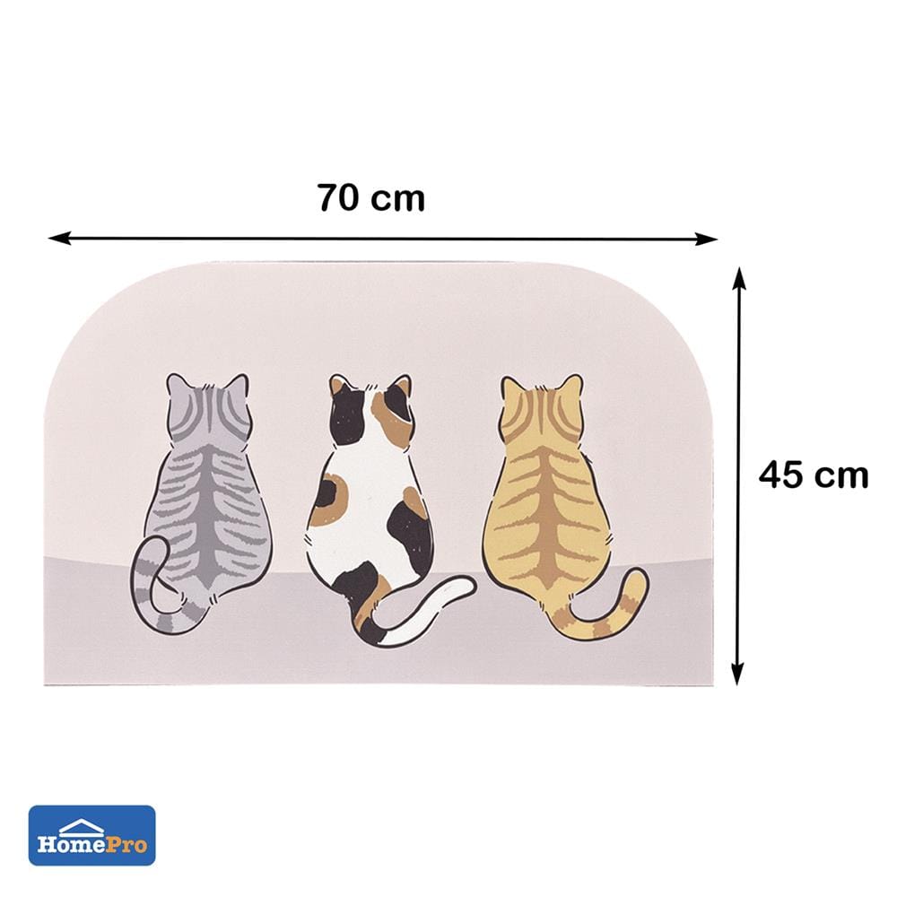 พรมพียู HOME LIVING STYLE TRIO 45x70 ซม. สีครีม