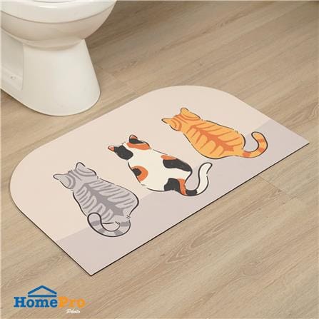 พรมพียู HOME LIVING STYLE TRIO 45x70 ซม. สีครีม_4
