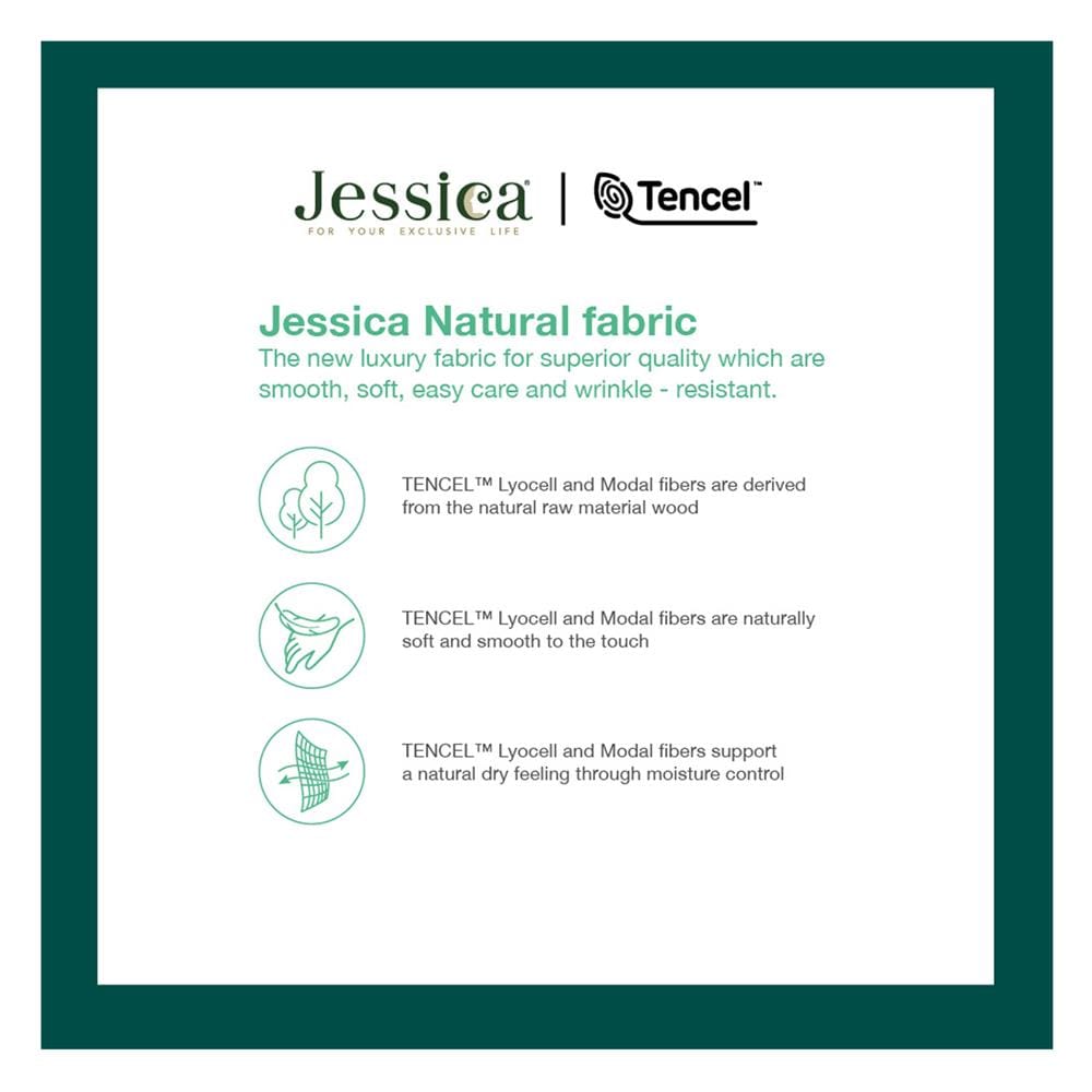 ชุดผ้าปูที่นอน 6 ฟุต (ชุด 6 ชิ้น) JESSICA TENCEL 20209-T864