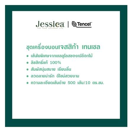 ชุดผ้าปูที่นอน 6 ฟุต (ชุด 6 ชิ้น) JESSICA TENCEL 20209-T864_8