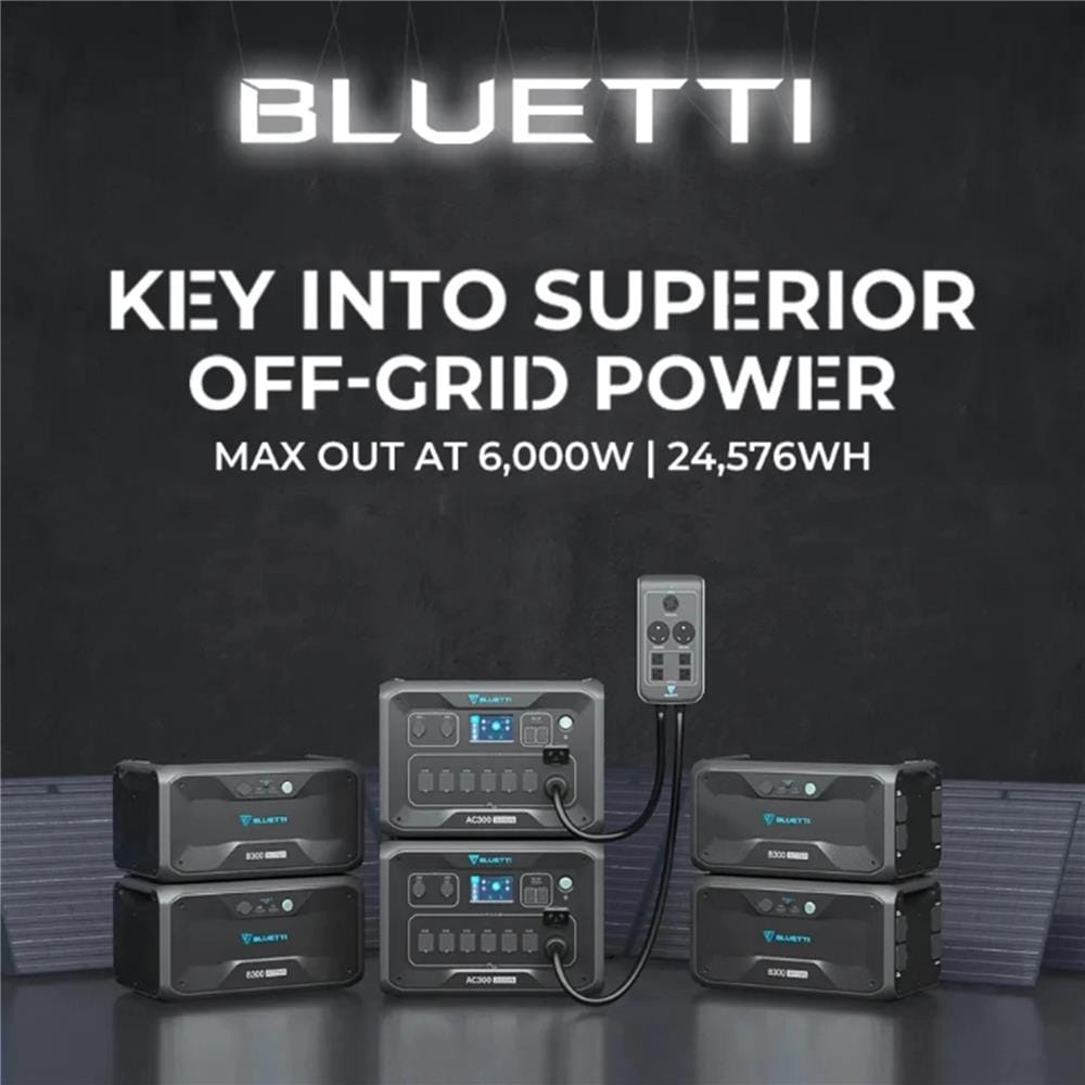 POWER BOX BLUETTI AC300+B300K 3000 วัตต์ สีดำ