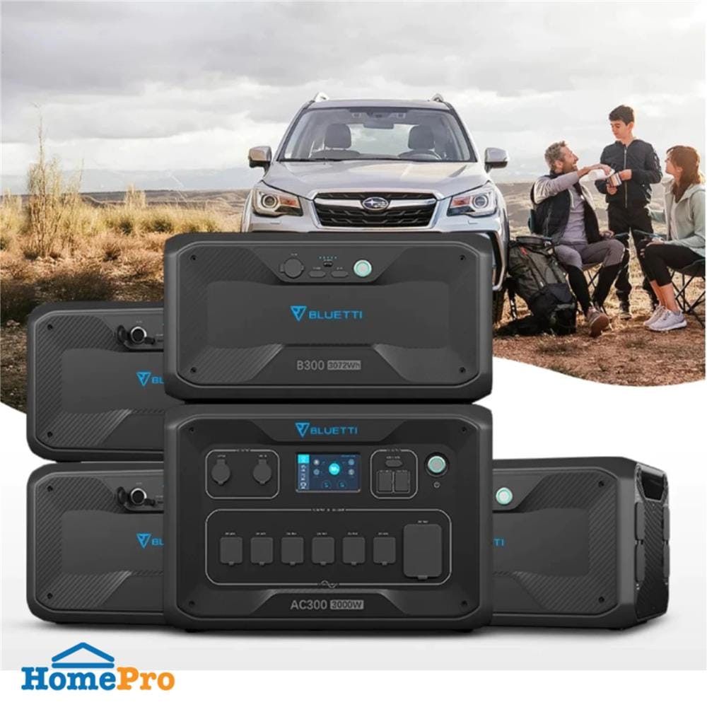 POWER BOX BLUETTI AC300+B300K 3000 วัตต์ สีดำ