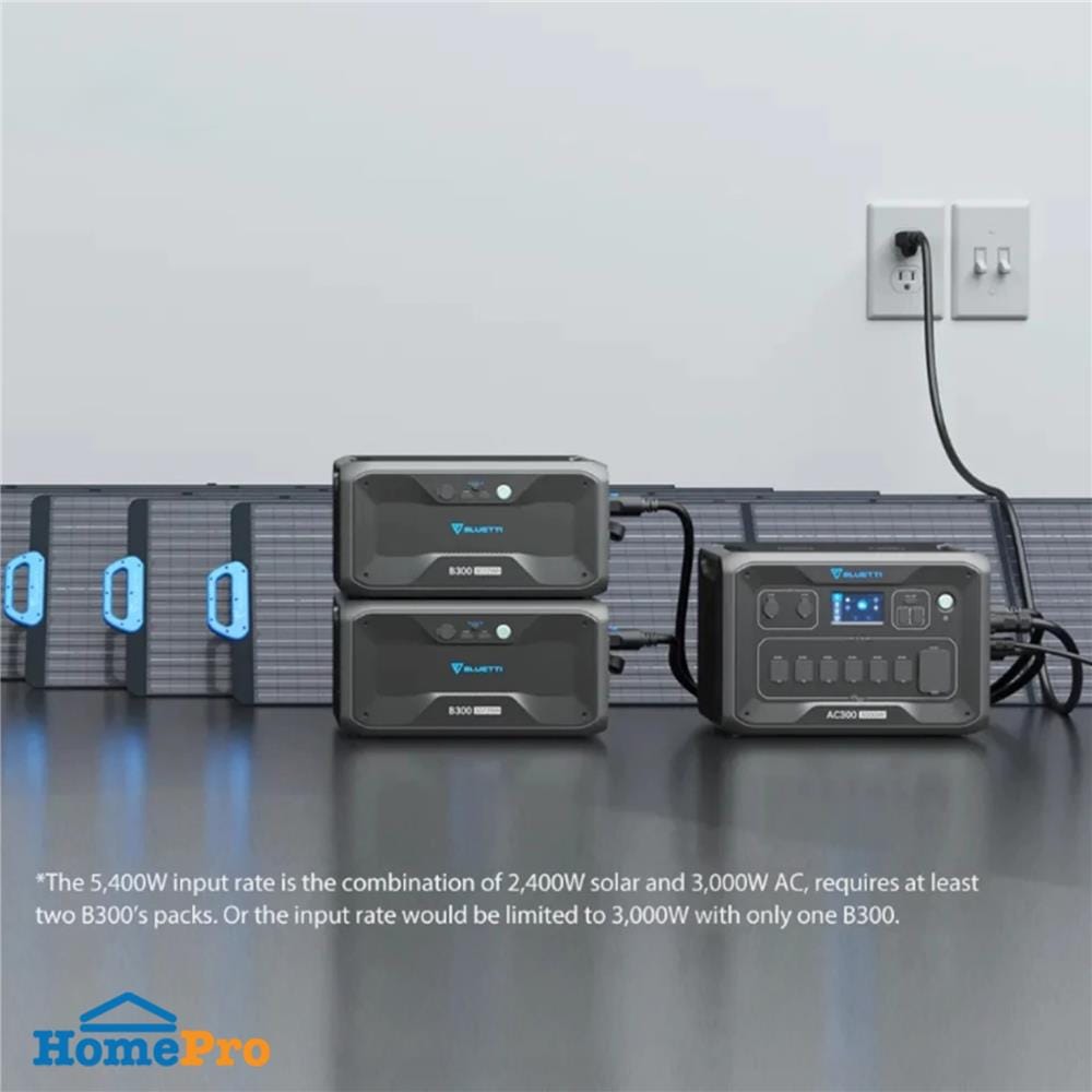 POWER BOX BLUETTI AC300+B300K 3000 วัตต์ สีดำ