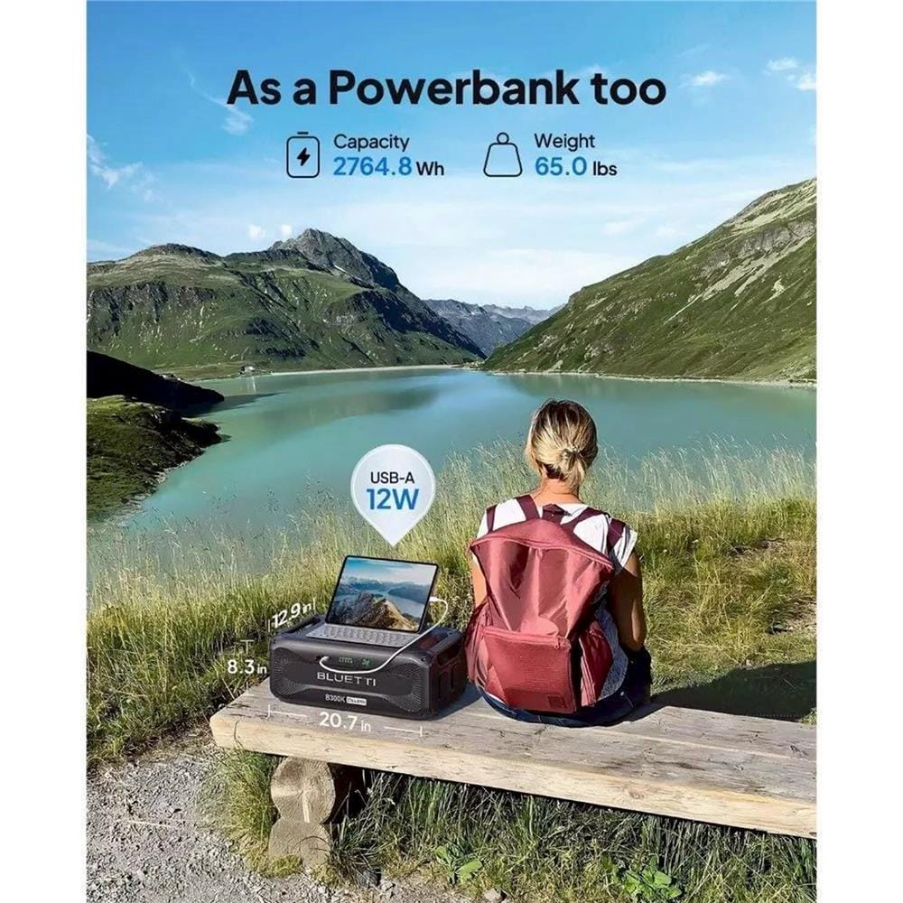 POWER BOX BLUETTI AC300+B300K 3000 วัตต์ สีดำ