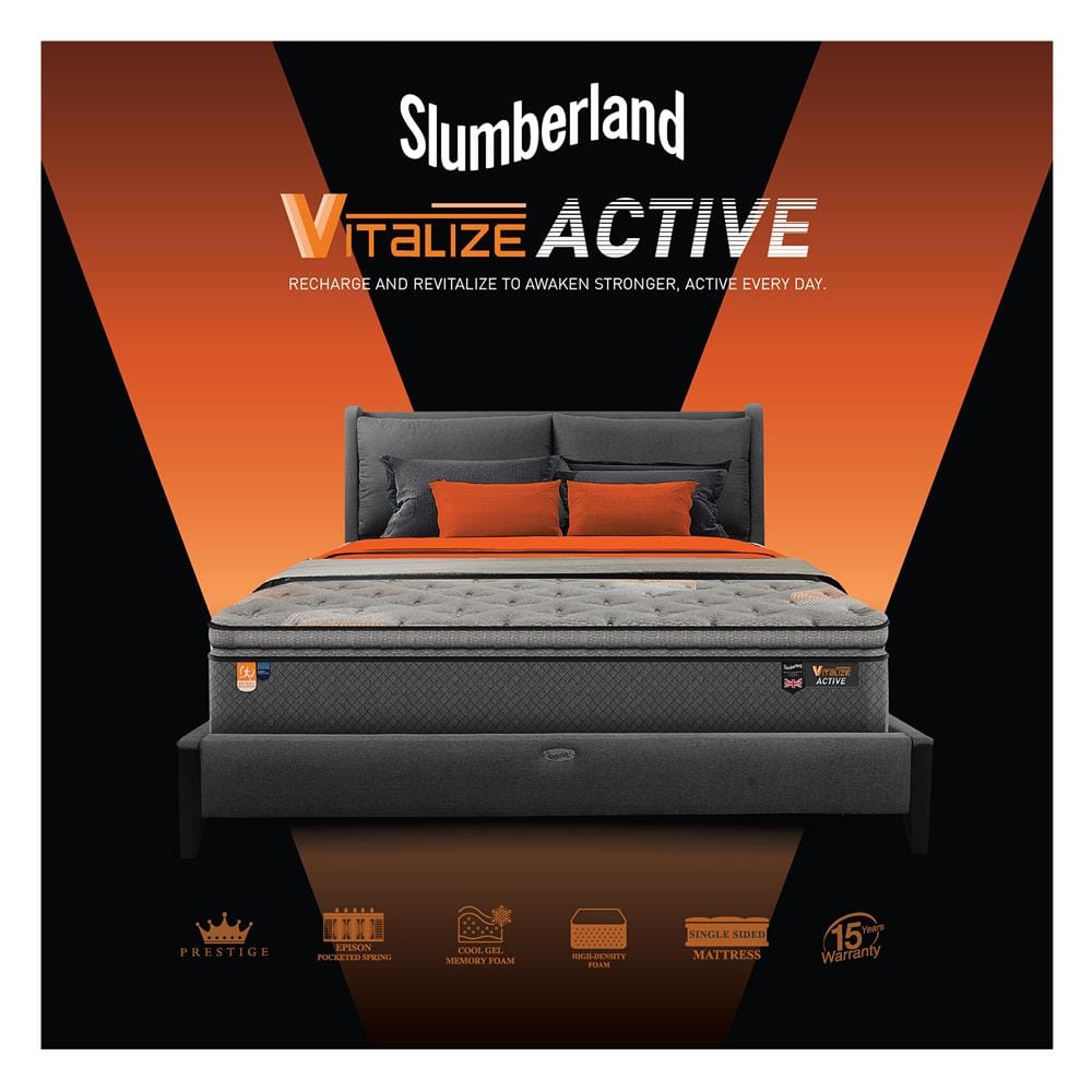 ที่นอนพ็อกเก็ตสปริง 3.5 ฟุต SLUMBERLAND VITALIZE ACTIVE