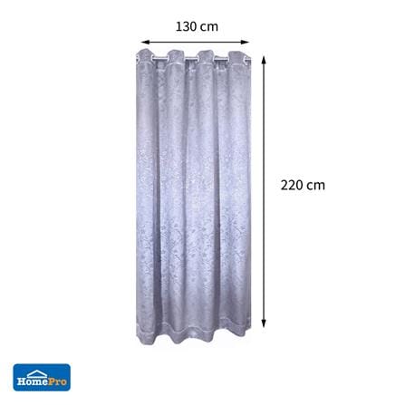 ผ้าม่าน EYELET HOME LIVING STYLE XYLIA UV 130x220 ซม. สีเทา_3