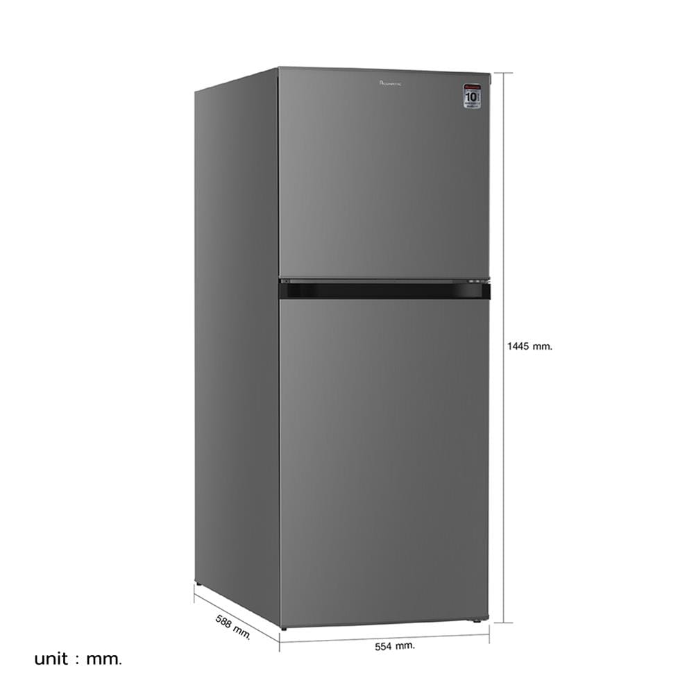 ตู้เย็น 2 ประตู ACONATIC AN-FR220 7.8 คิว อินเวอร์เตอร์ สีเทา