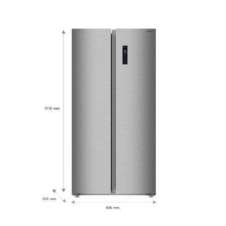 ตู้เย็น SIDE BY SIDE ACONATIC AN-FR4000S 14.1 คิว สีเทา_5