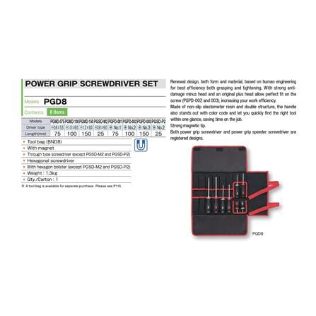 ไขควงชุด TONE PGD8 (ชุด 8 ชิ้น)_2