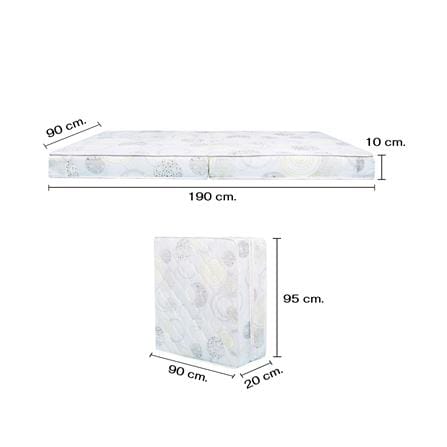 เตียงพับพร้อม TOPPER THAIBULL SSTPE245-90 สีดำ_10