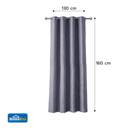 ผ้าม่าน EYELET HOME LIVING STYLE ZOE UV 130x160 ซม. สีเทา_5