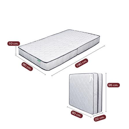 เตียงพับพร้อม TOPPER THAIBULL SSTSFPE245-90 (TNR) สีขาว_11