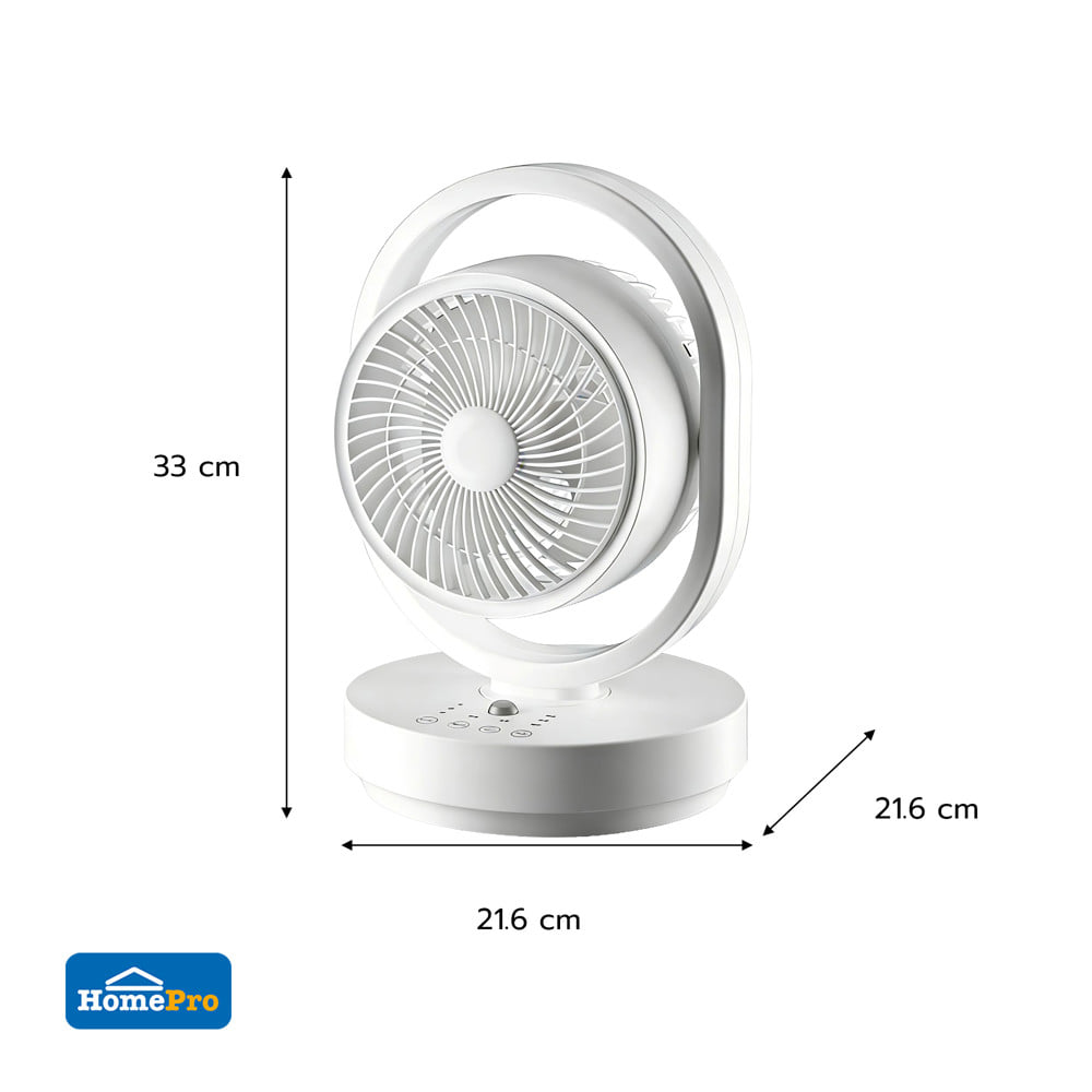 พัดลมตั้งโต๊ะ 6 นิ้ว NIKITO CFS-TD1932R สีขาว