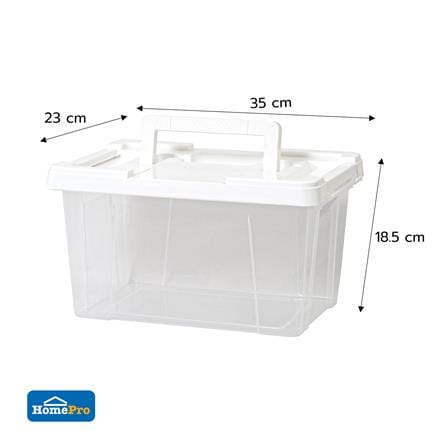 กล่องหูหิ้ว STACKO MORI 8 ลิตร สีขาว/ใส_2