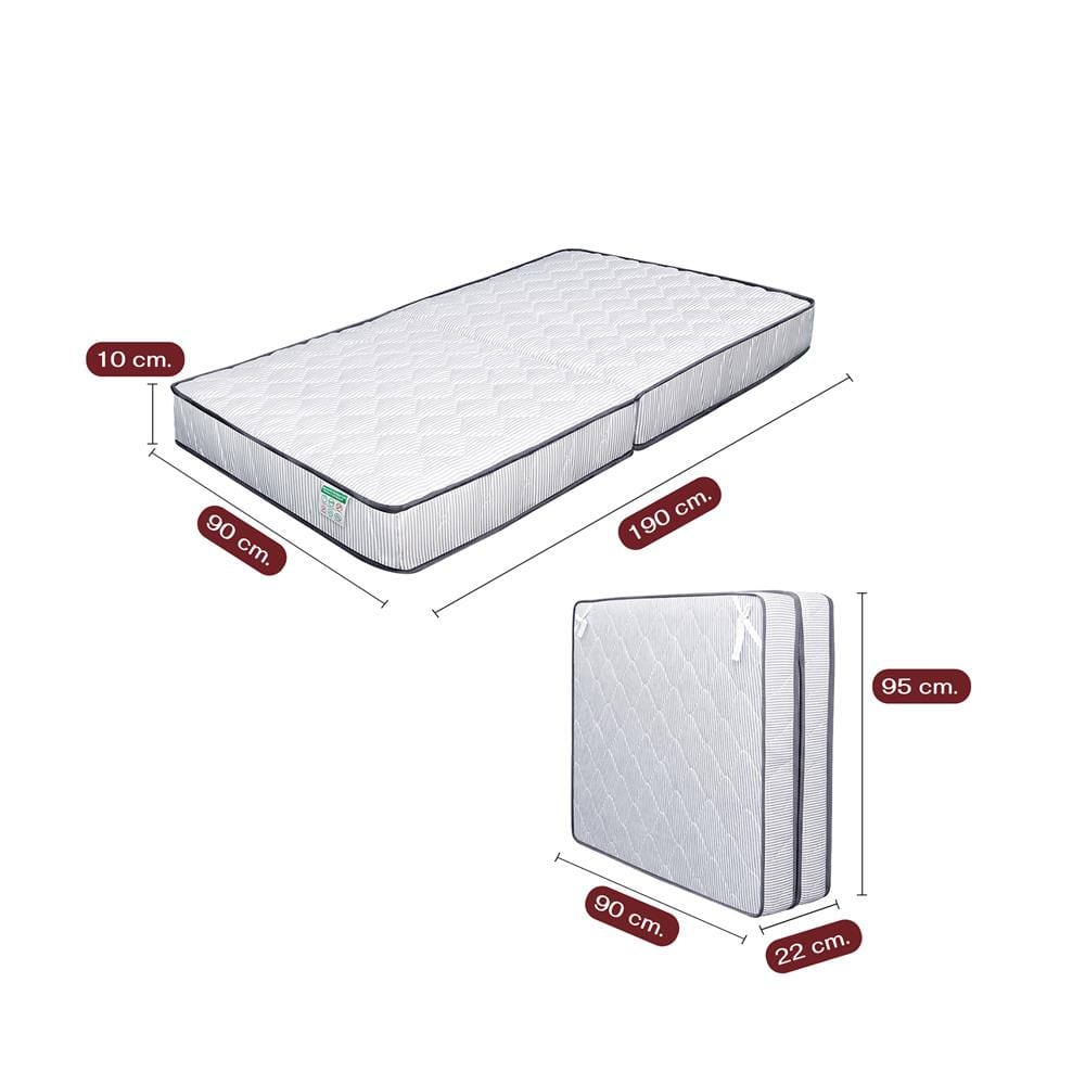เตียงพับพร้อม TOPPER THAIBULL SSTSFPE245-90 (TNR) สีดำ
