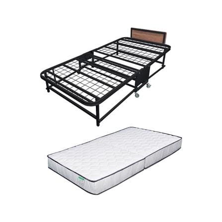 เตียงพับพร้อม TOPPER THAIBULL SSTSFPE245-90 (TNR) สีดำ_4