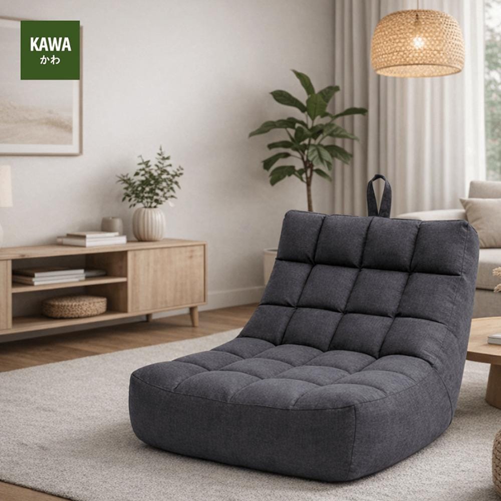 เบาะรองนั่ง KAWA BEAN BAG 23x31x40 นิ้ว สีเทาเข้ม