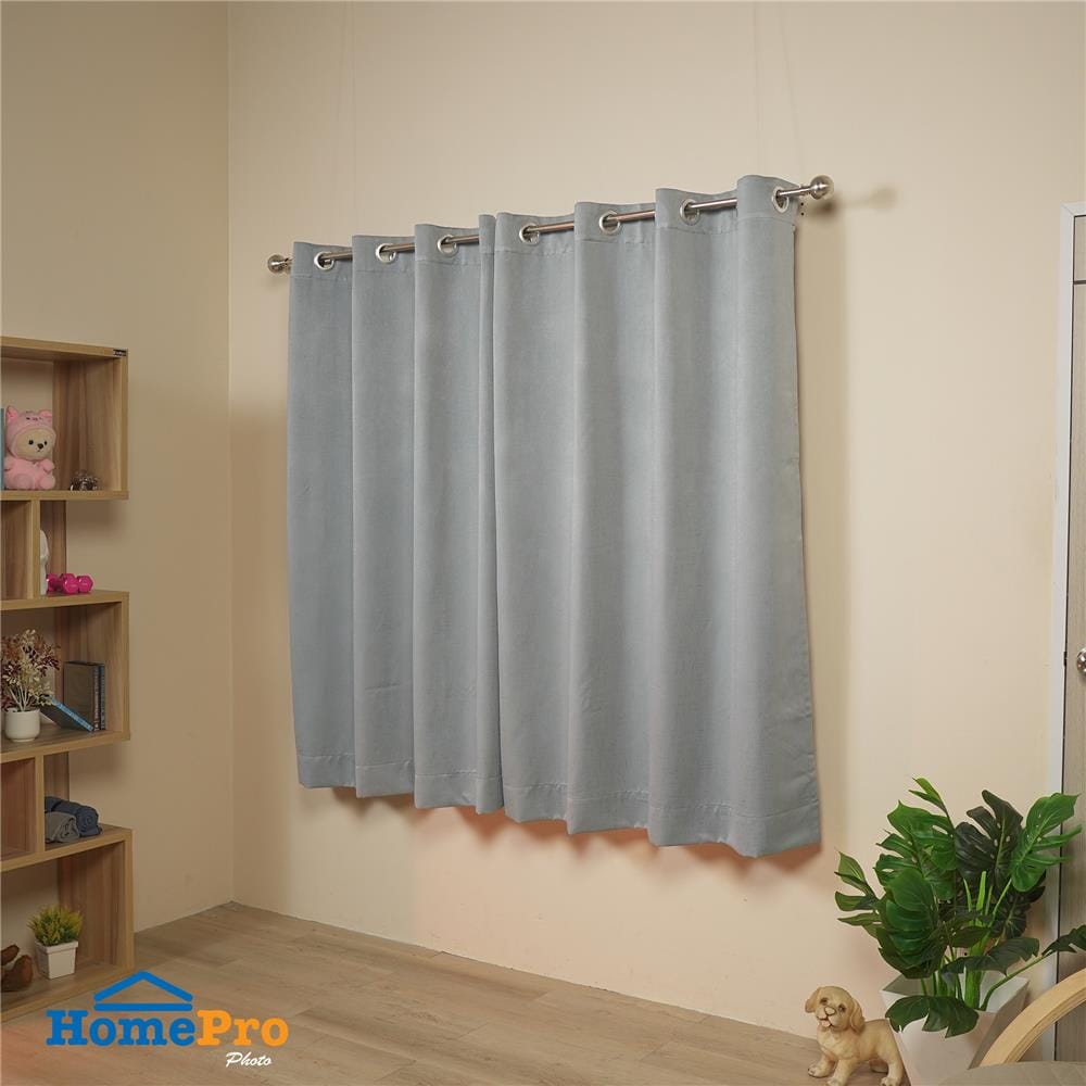 ผ้าม่าน EYELET HOME LIVING STYLE SHADE UV 150x160 ซม. สีเทา
